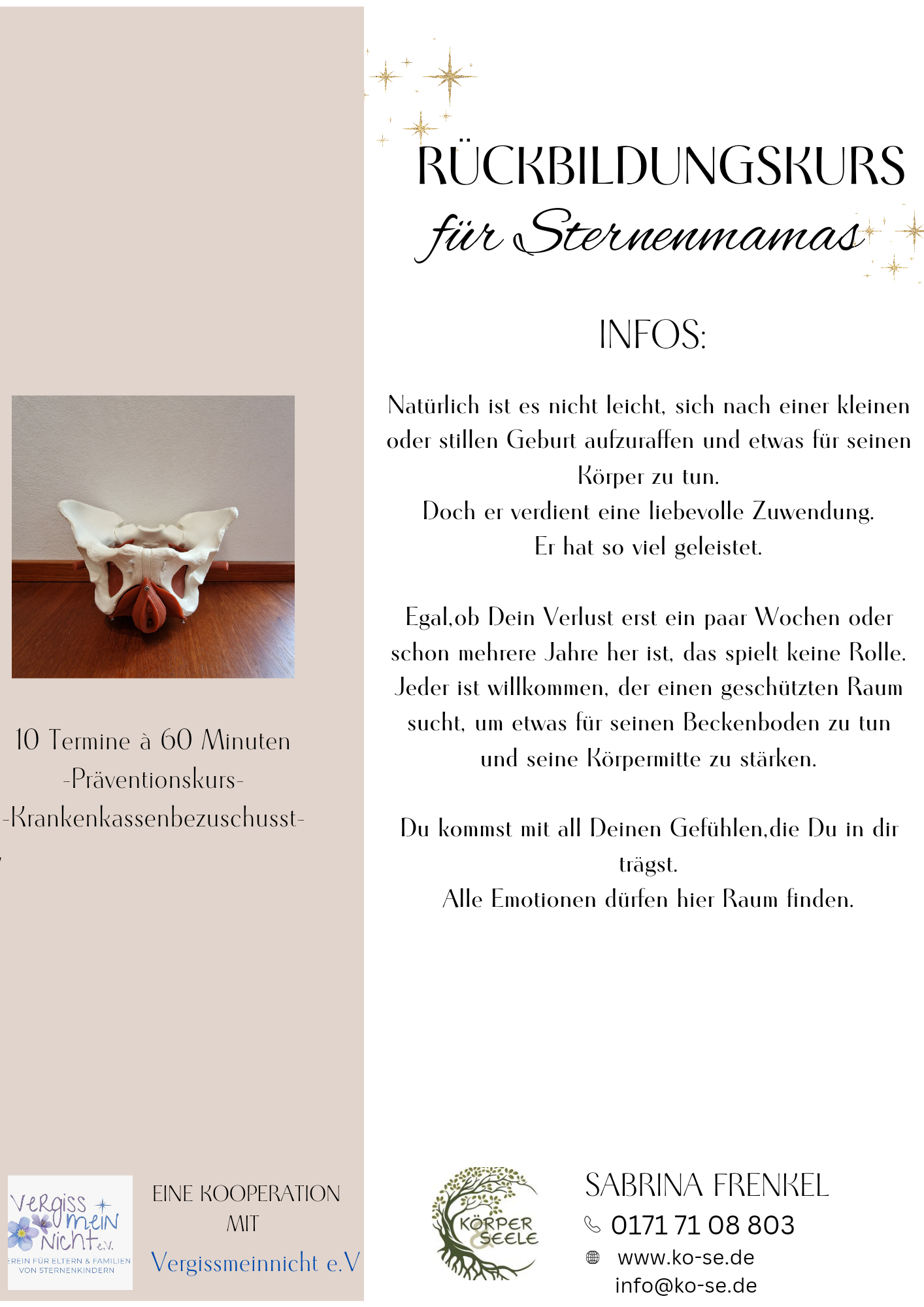 Sternenmama Beckenboden Flyer